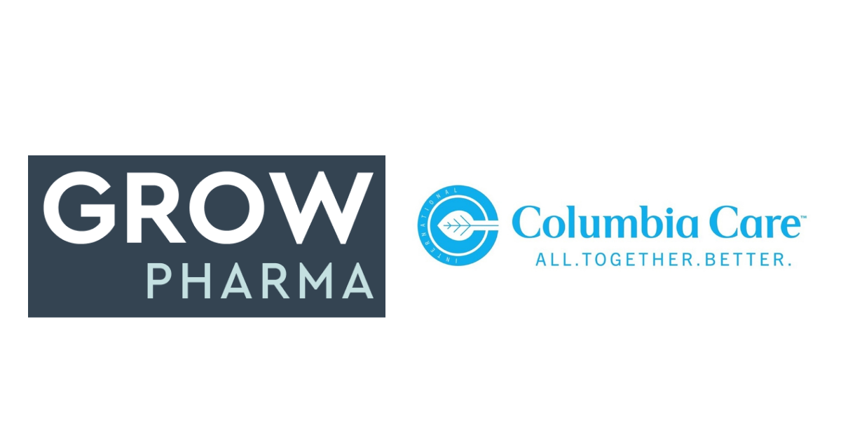 GROW: The logo for columbia care and grow pharma