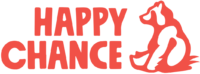 Happy Chance In Line Red Logo