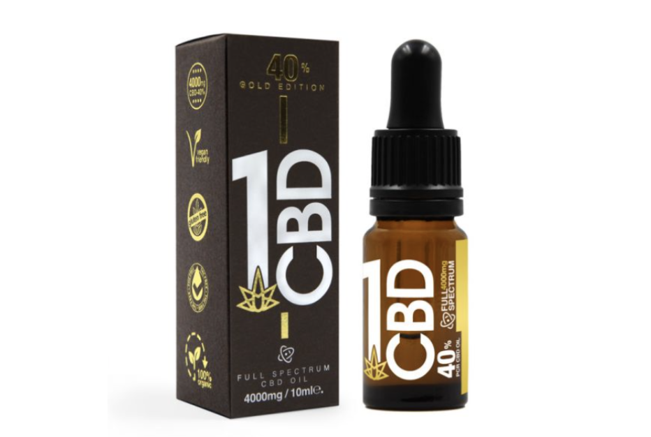 Vaporisation: A bottle of CBD oil and its box