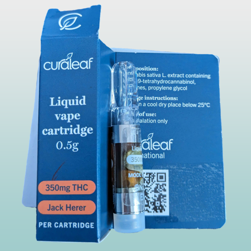 Curaleaf Liquid Vape Cartridge – 0.5g | Jack Herer | THC 350mg
