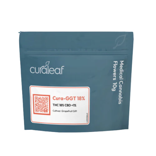 Curaleaf – Medical Cannabis Flower – Cura-GGT – 18/1 – 10g